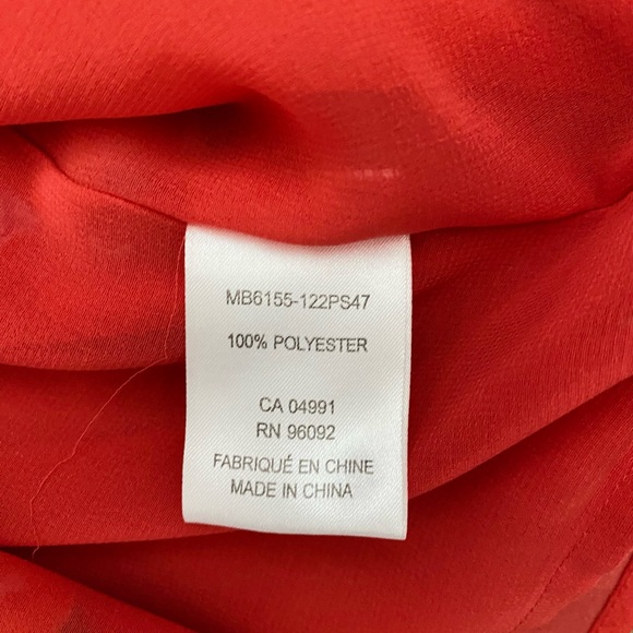 Dalia Red Floral Off the Shoulder Blouse - Picture 7 of 7